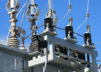 gray transmission tower